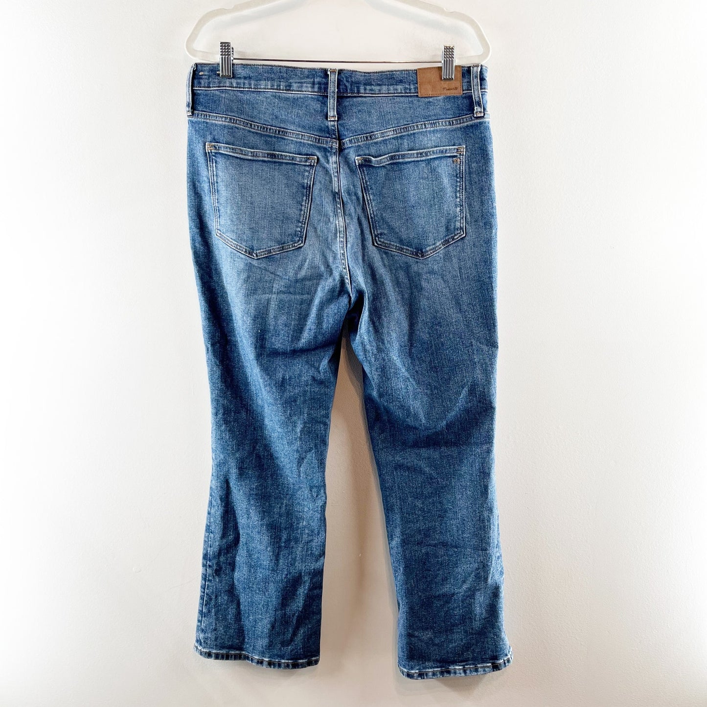 Madewell Cali Demi Boot Jeans in Glenside Wash Blue 31 / 12