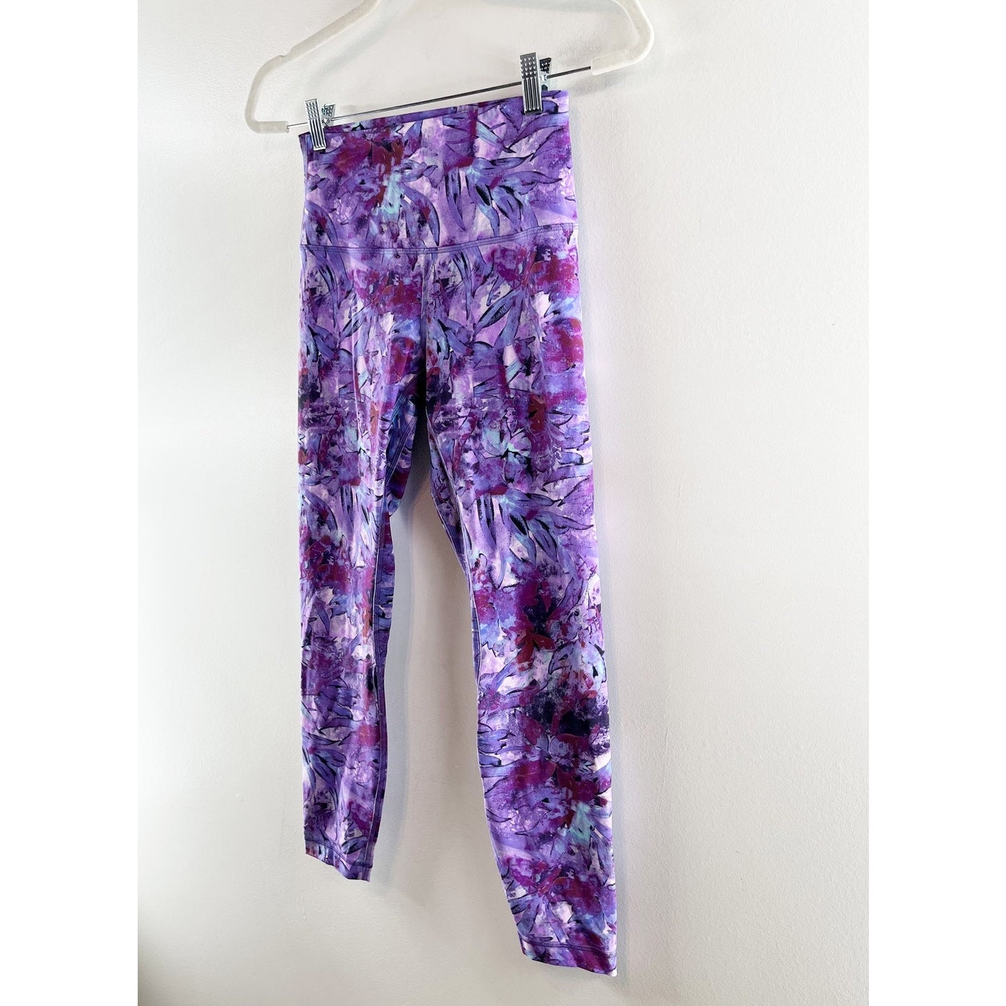 Lululemon Align High-Rise Leggings Pants 25" Iridescent Floral Multi Purple 6