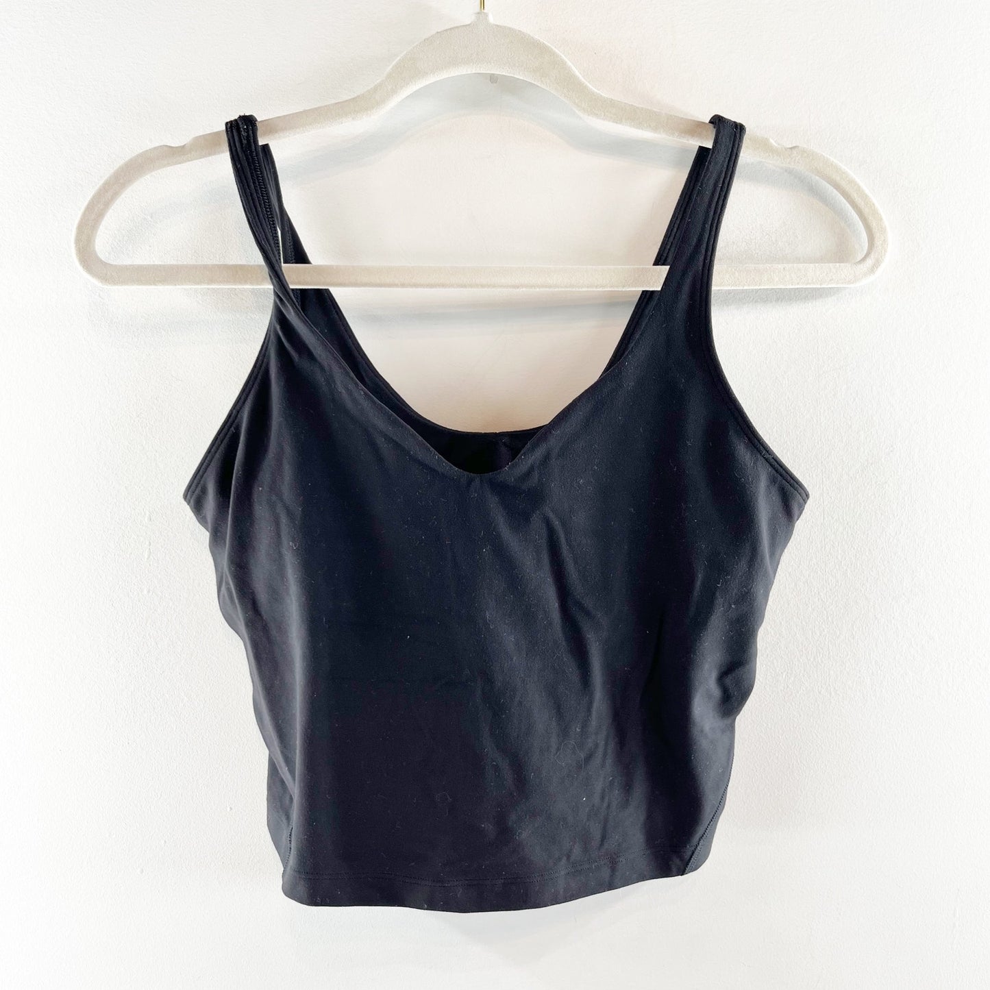 Lululemon Athletica Align Sleeveless V-Neck Cropped Training Tank Top Black 8