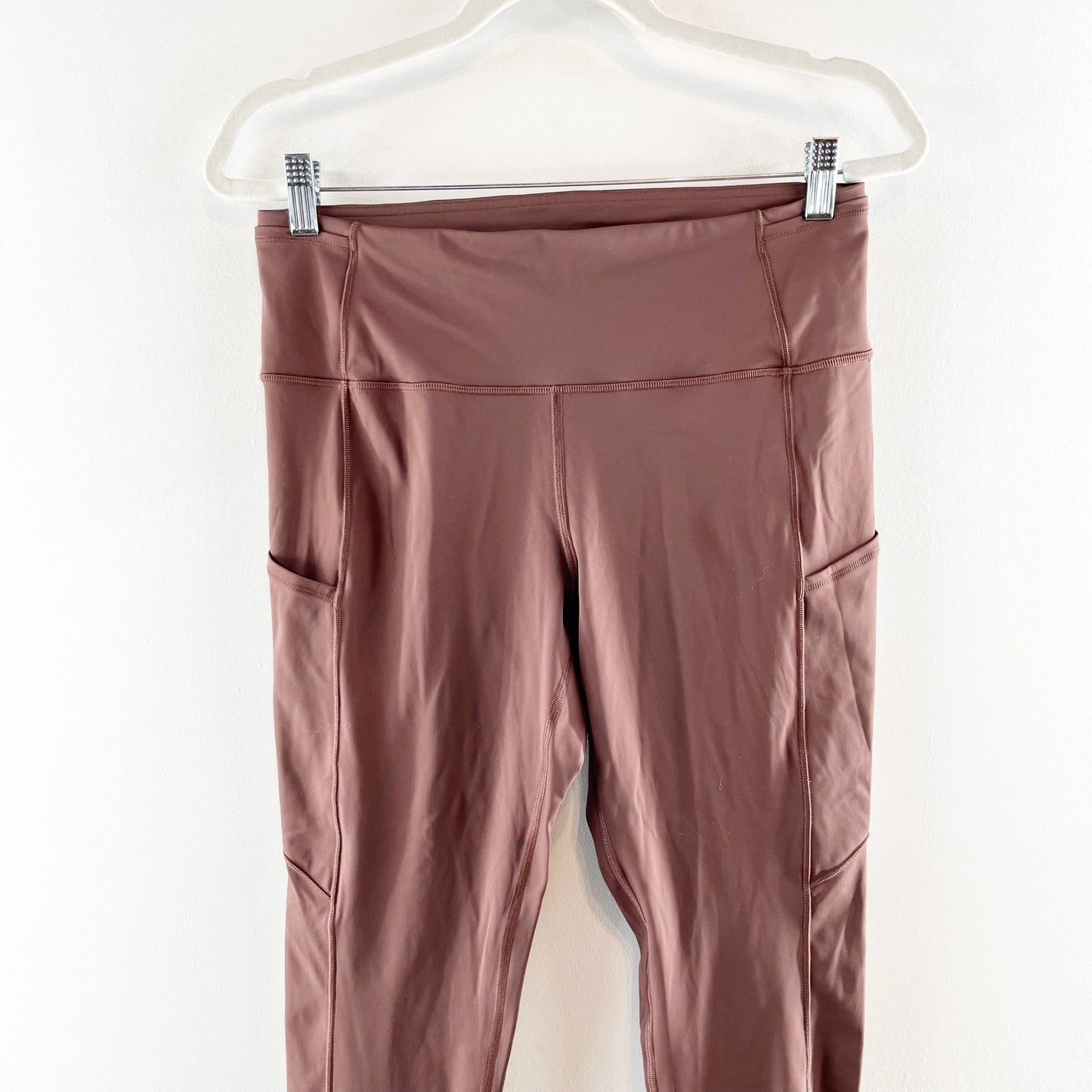 Lululemon Fast and Free Tight Leggings 28" Non-Reflective Brown Earth 10