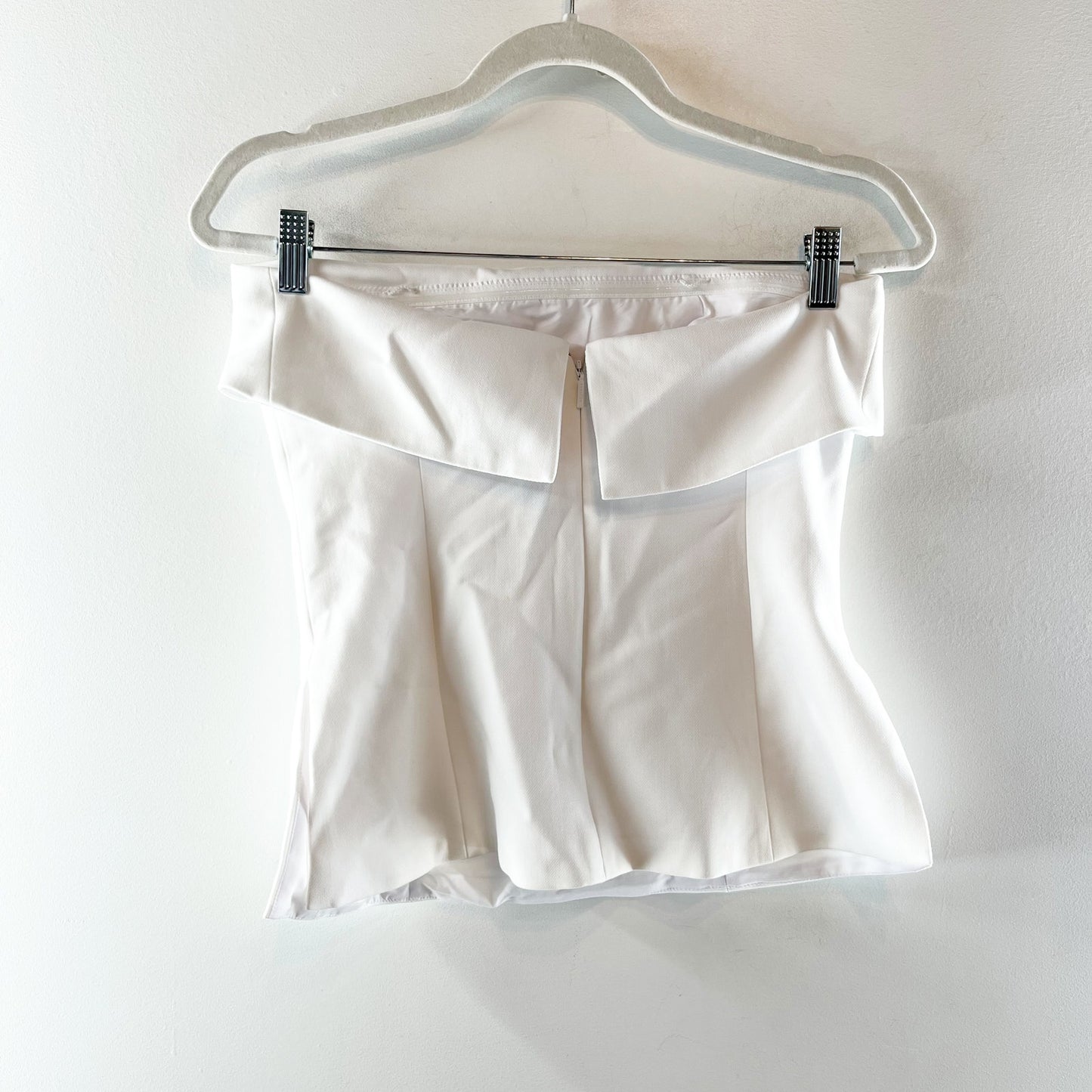 Babaton Element Strapless Linen Tube Top White 6