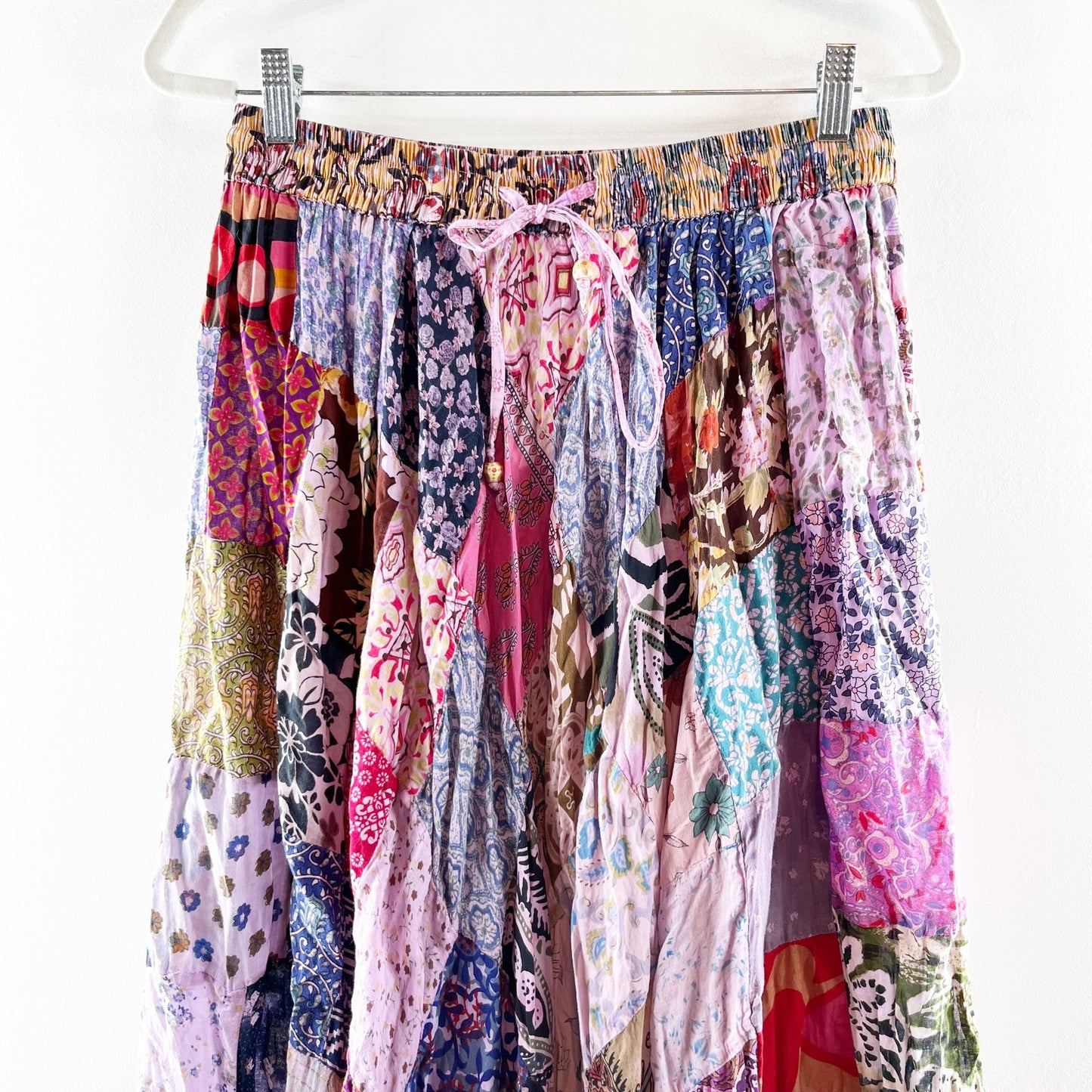 Gypsy Rose Made From The Earth Wear In Peace Bohemian Maxi Skirt Pink Medium