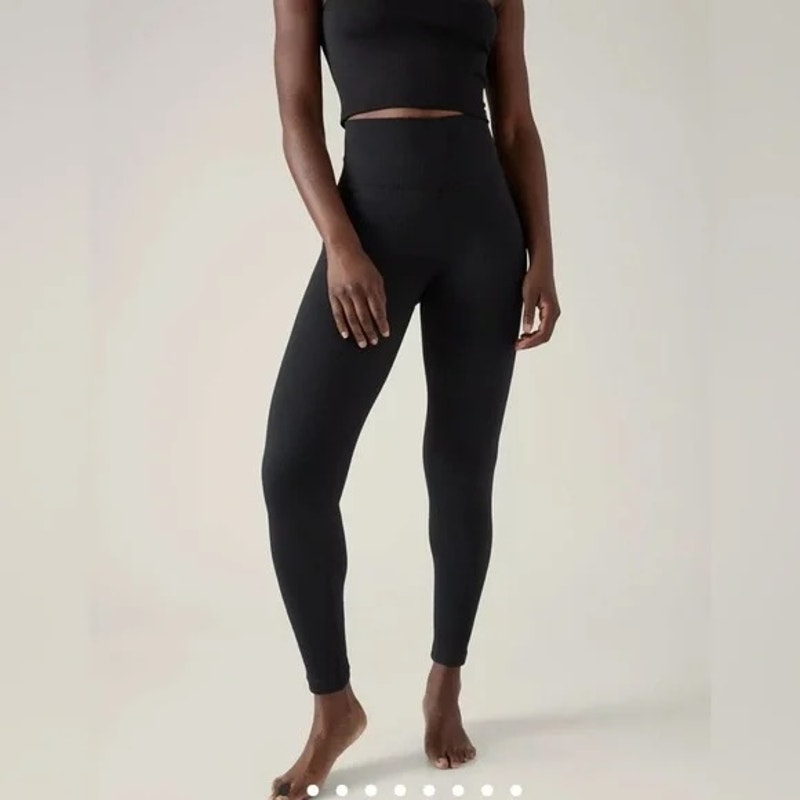 Athleta High Rise Aurora Seamless Tight Leggings Black XS