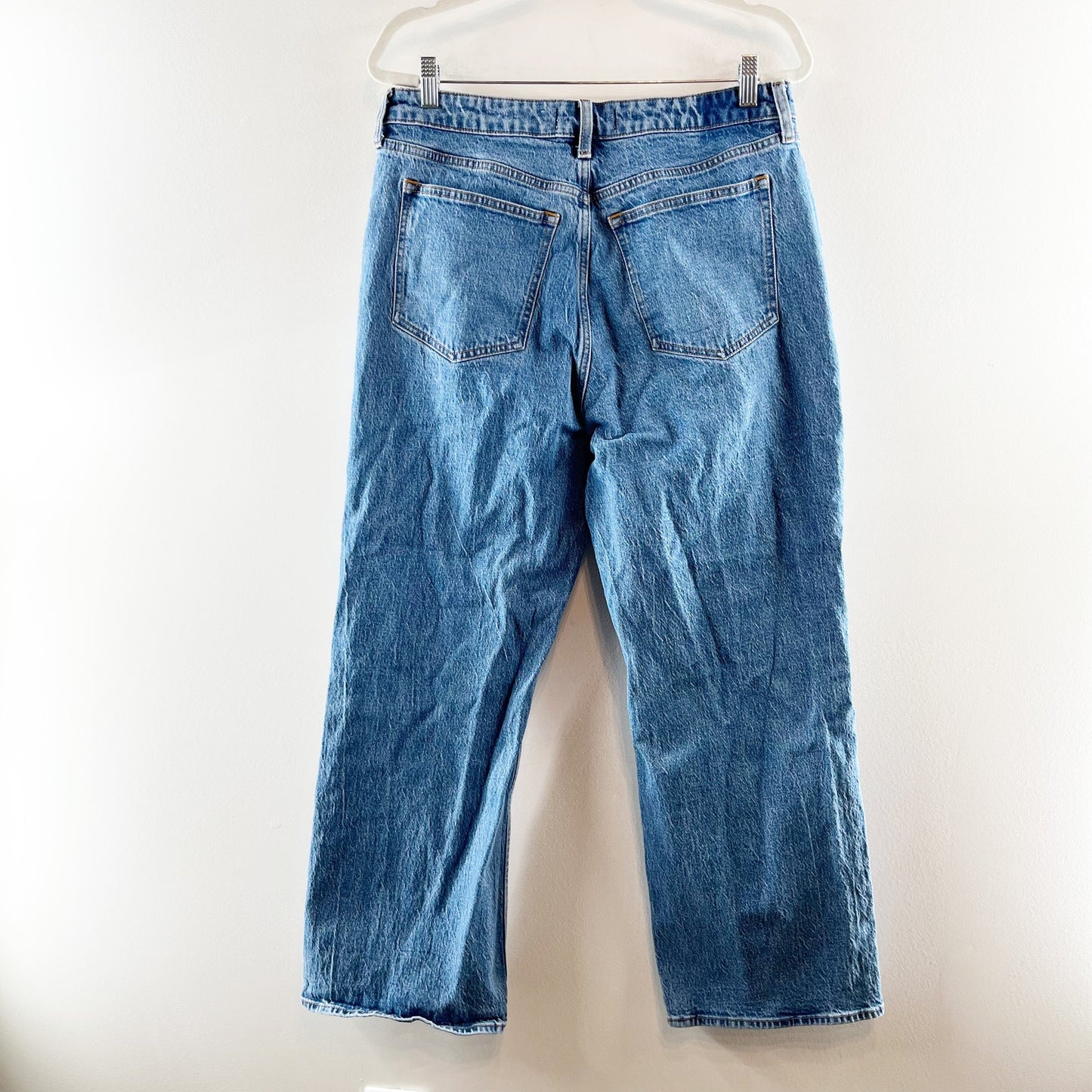 Abercrombie & Fitch 90's High Rise Relaxed Fit Curve Love Jeans Blue 14 Petite