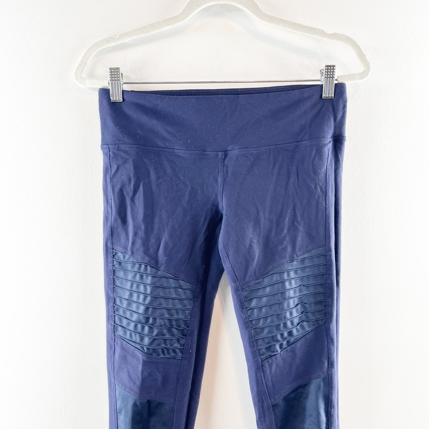 Alo Yoga Moto Leggings Pants Navy Blue Medium
