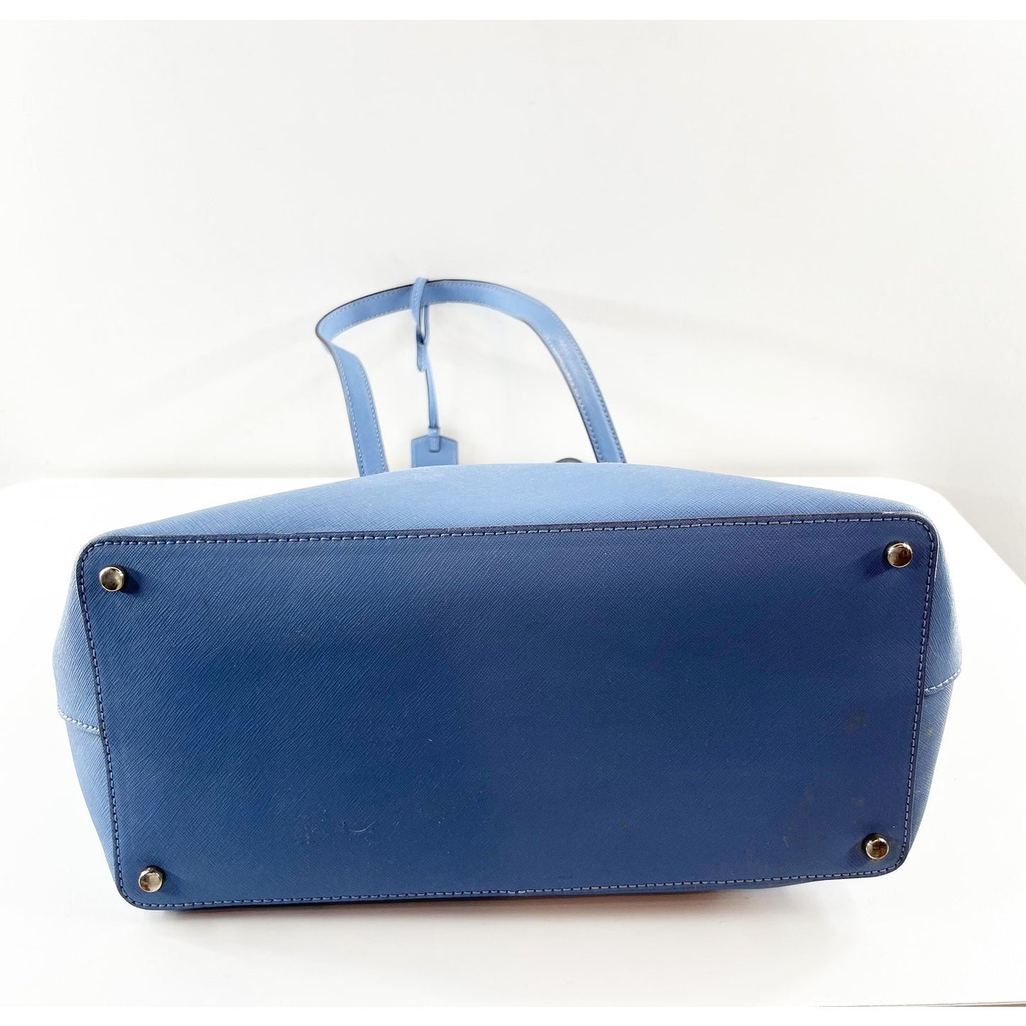 Kate Spade Saffiano Leather Tote Bag Purse Light Blue