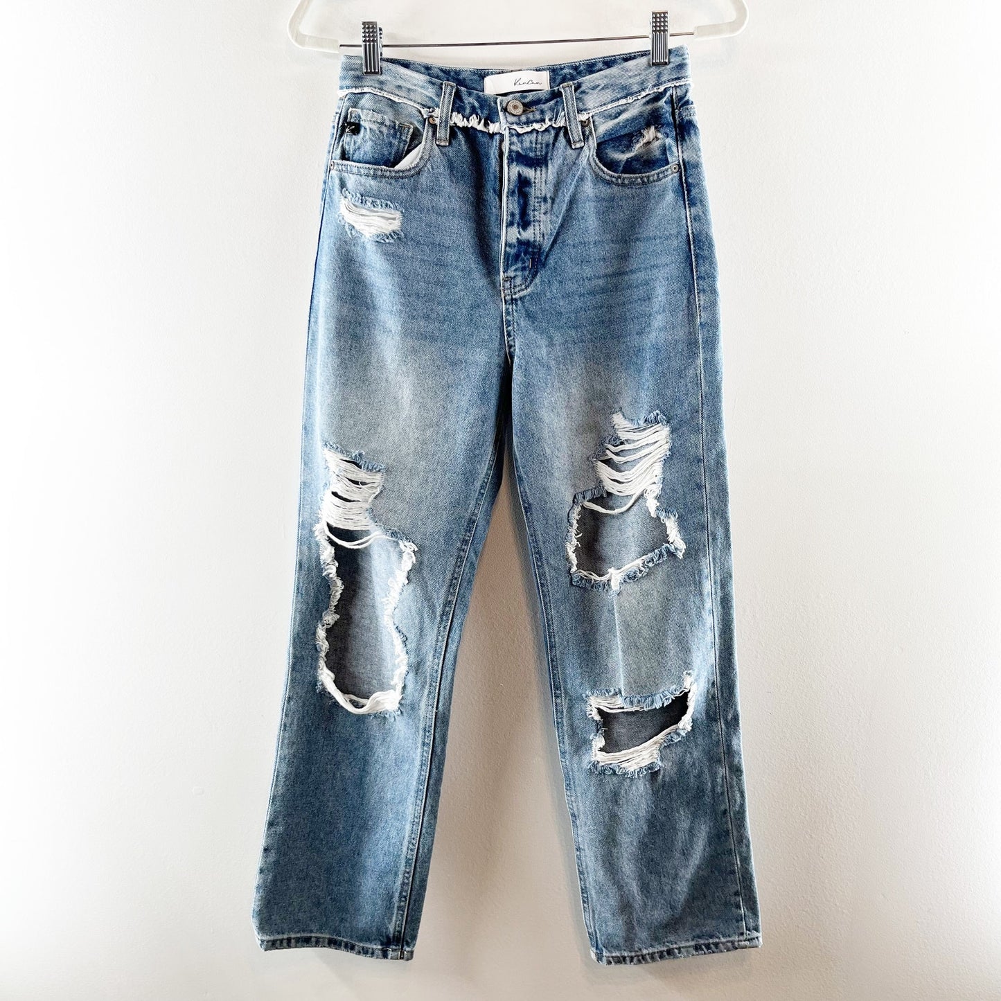 Kancan Sylvie Ultra High Rise 90's Boyfriend Jeans Blue 5 / 26