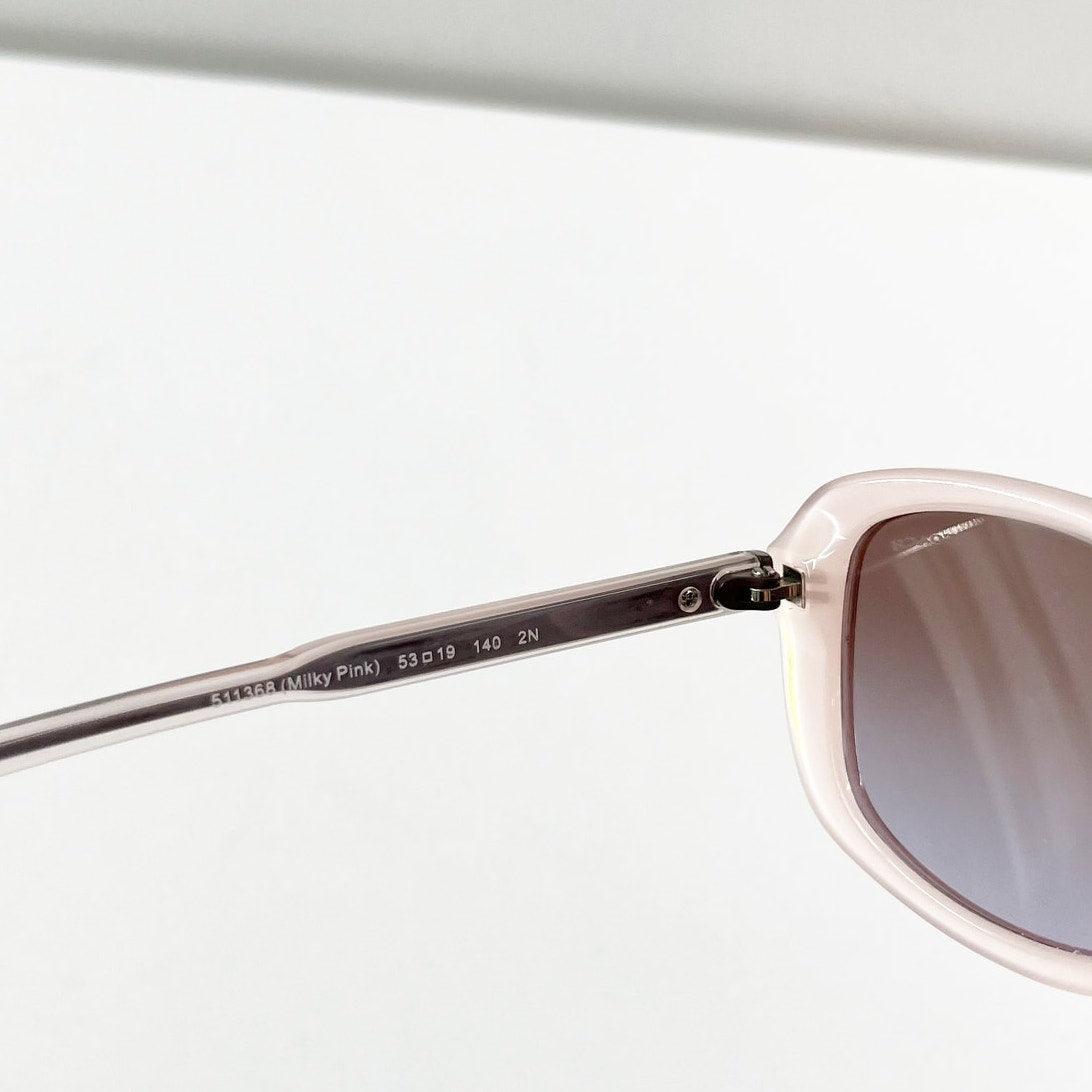 Coach Acrylic Purple Gradient Rectangle Sunglasses Milky Pink