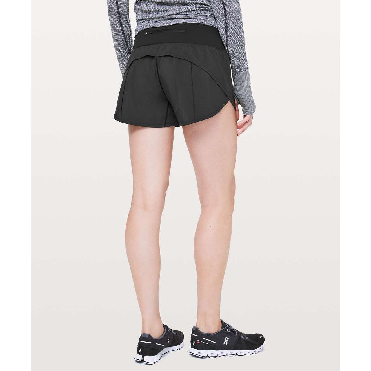 Lululemon Speed Up Shorts Lined Long 4" Black 4