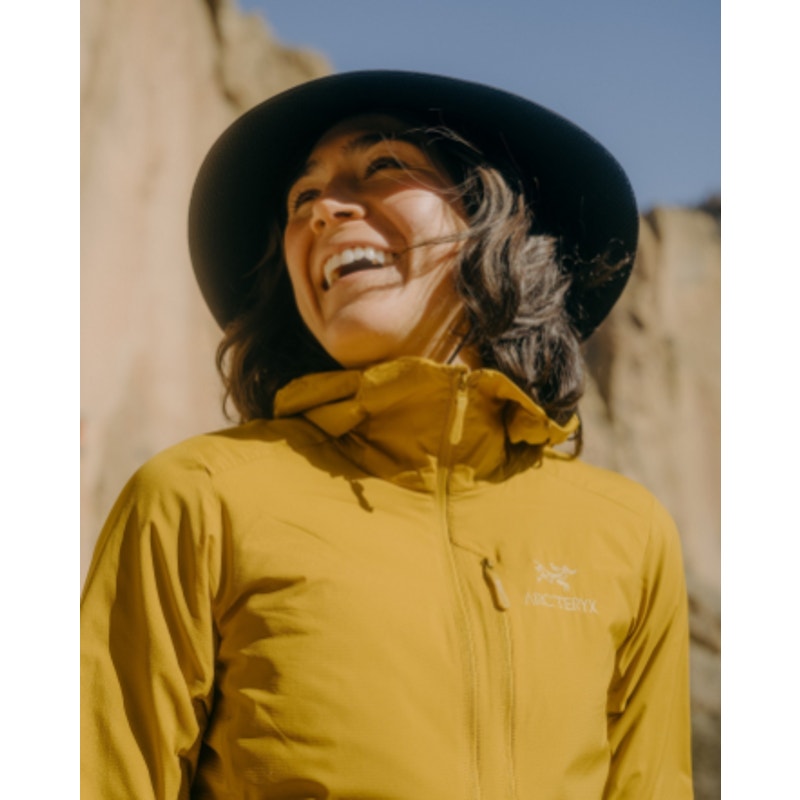 Arc'teryx Atom SL Full Zip Hooded Anorak Jacket Yellow Large