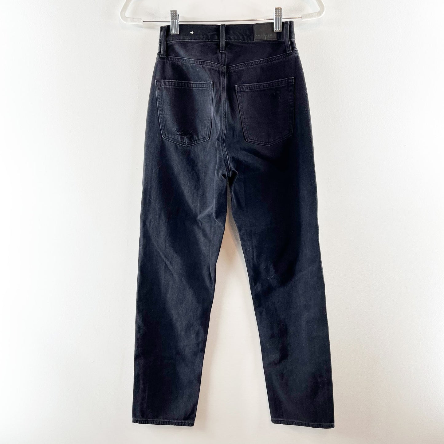 American Eagle Highest Rise 90's Boyfriend Straight Leg Jeans Black 00