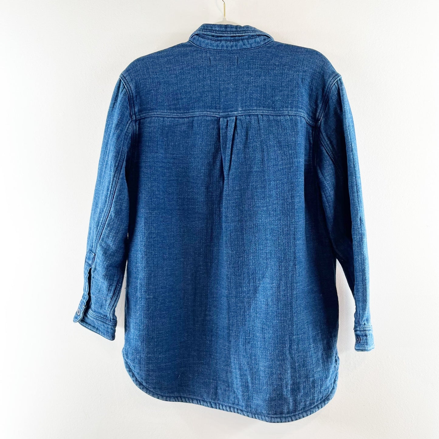 Madewell Cotton Double Weave Denim Shirt Jacket Shacket Blue XXS