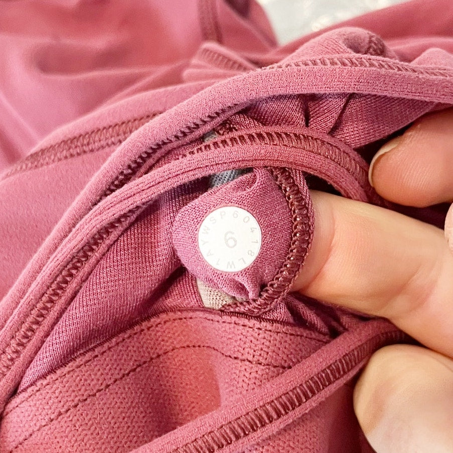 Lululemon Free To Be Scoop Neck Strappy Tank Top Nulu Misty Merlot Red 6