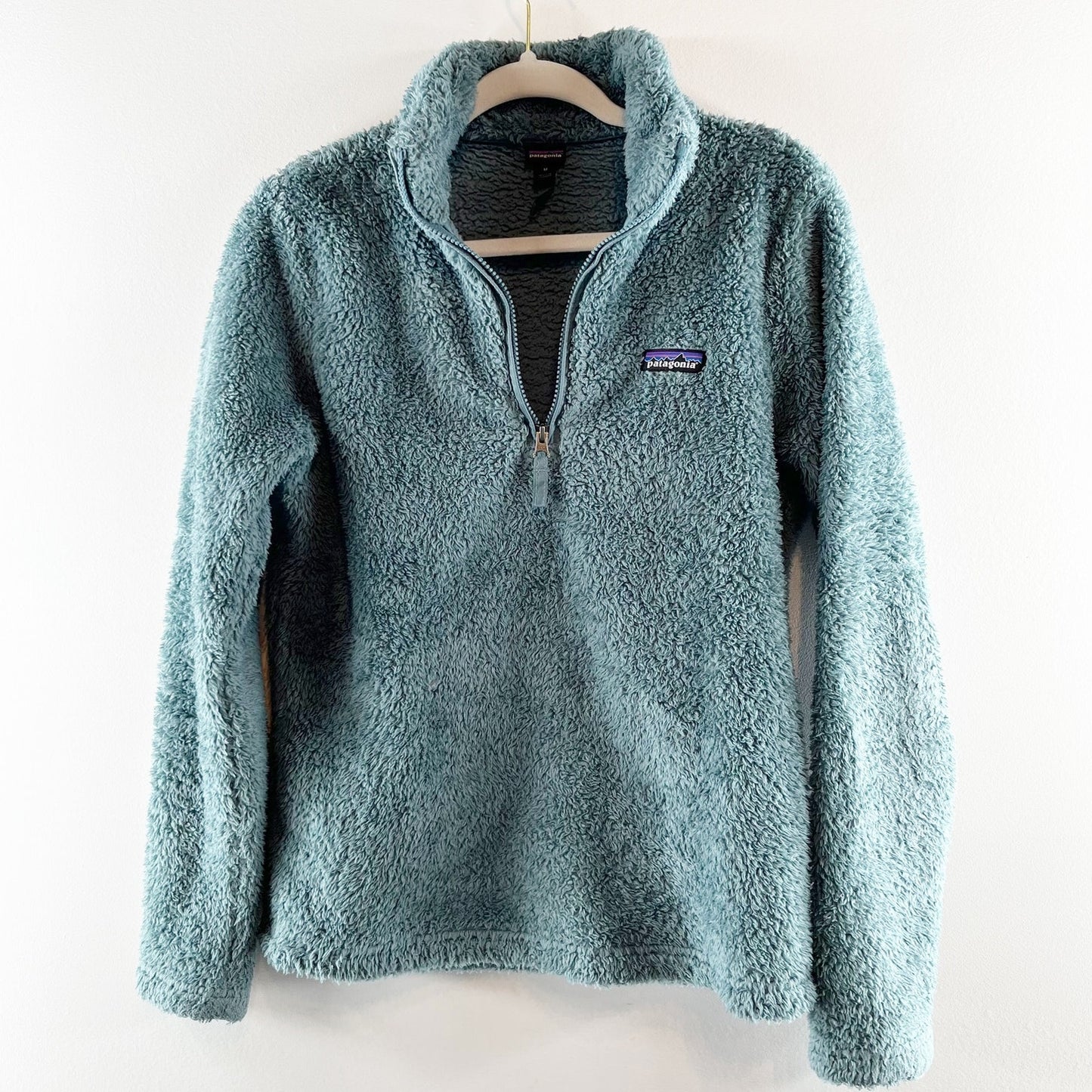 Patagonia Los Gatos 1/4 Zip Fleece Pullover Jacket Sage Green Medium