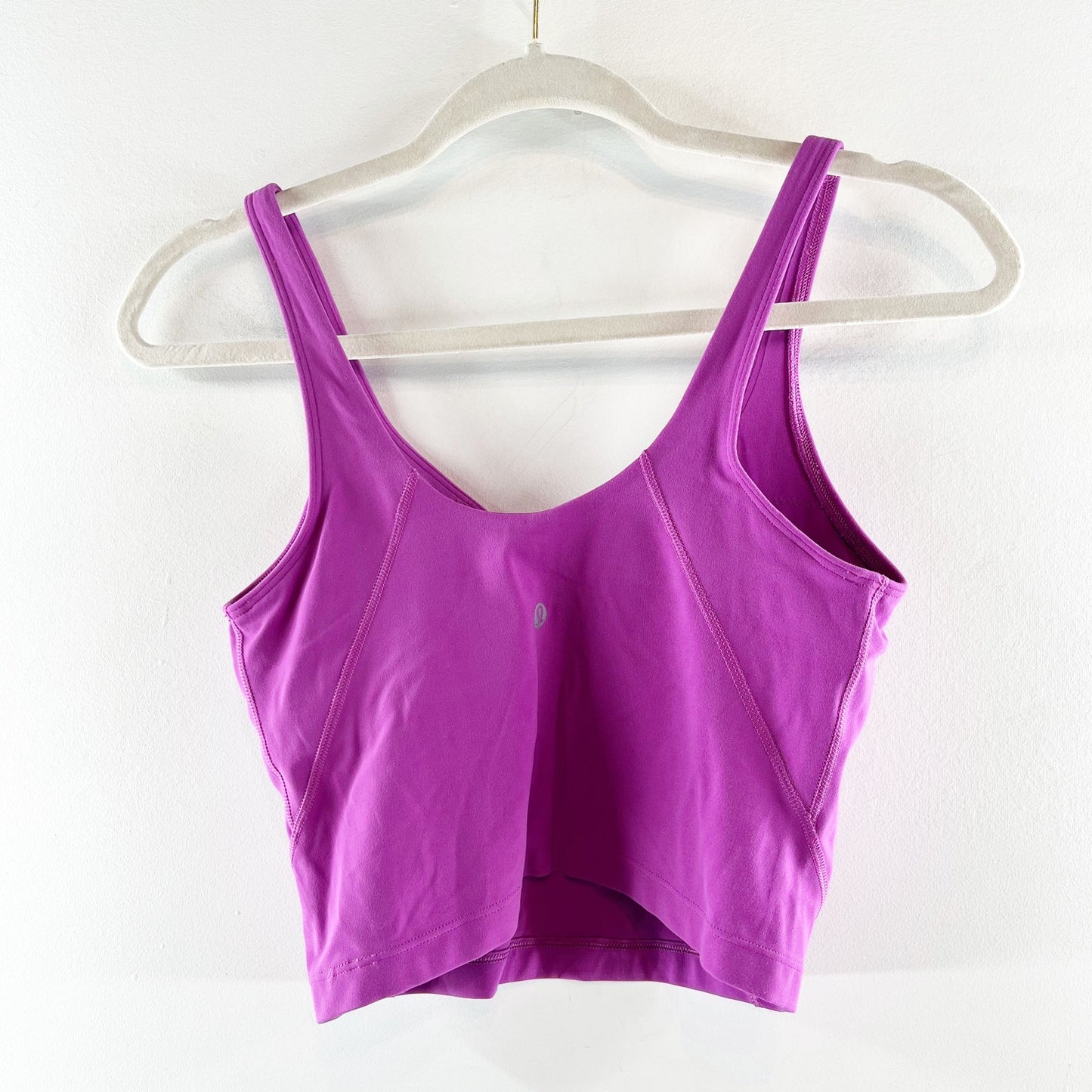 Lululemon Align Cropped Tank Top with Built-in Shelf Bra Vivid Plum Purple 6