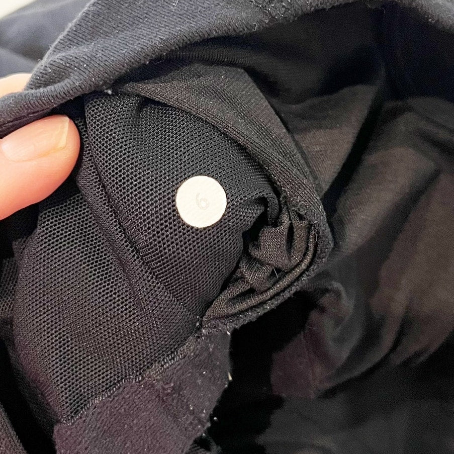 Lululemon Scoop Neck Workout Tank Top Black 6