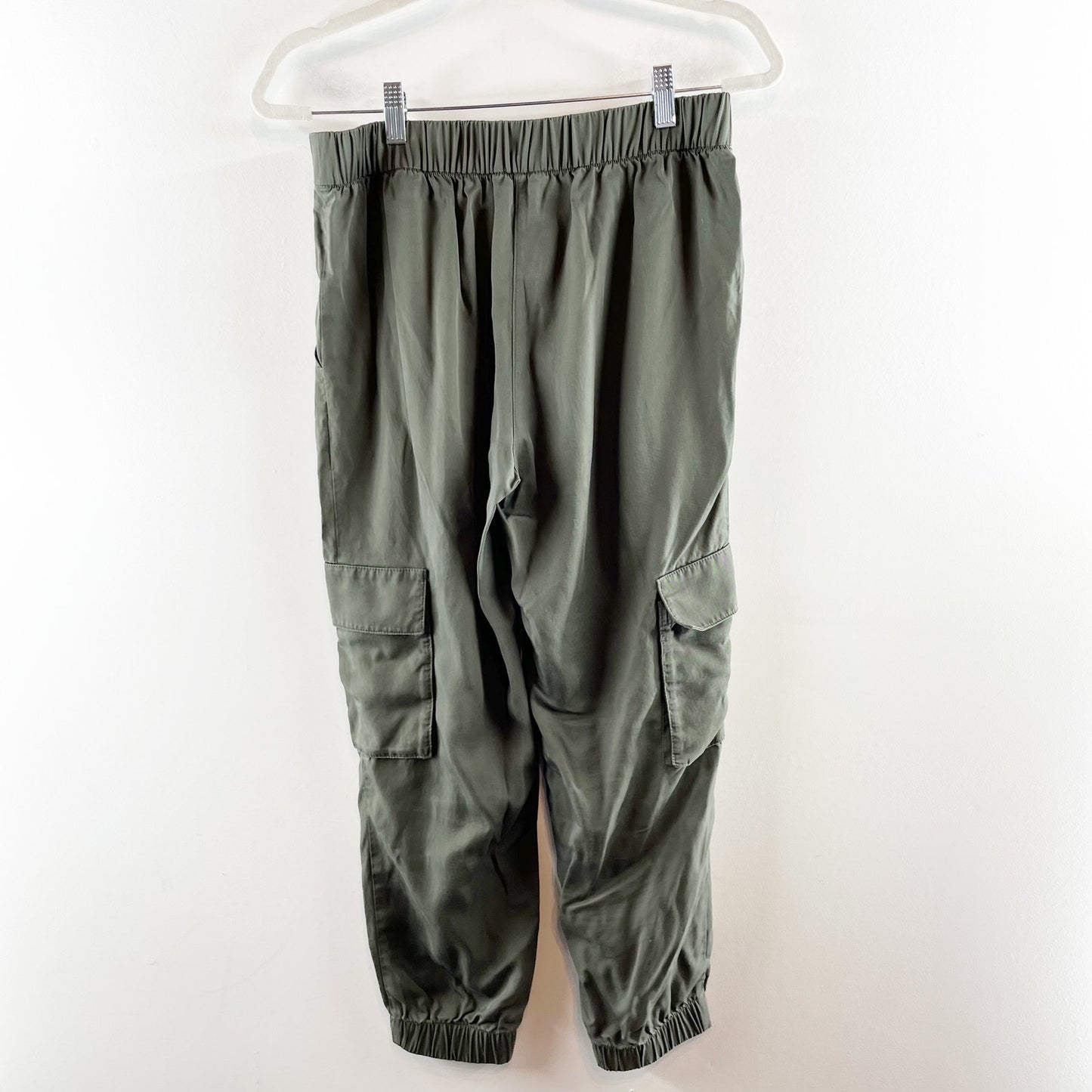 Banana Republic Tencel Cargo Jogger Pants Steel Green Small