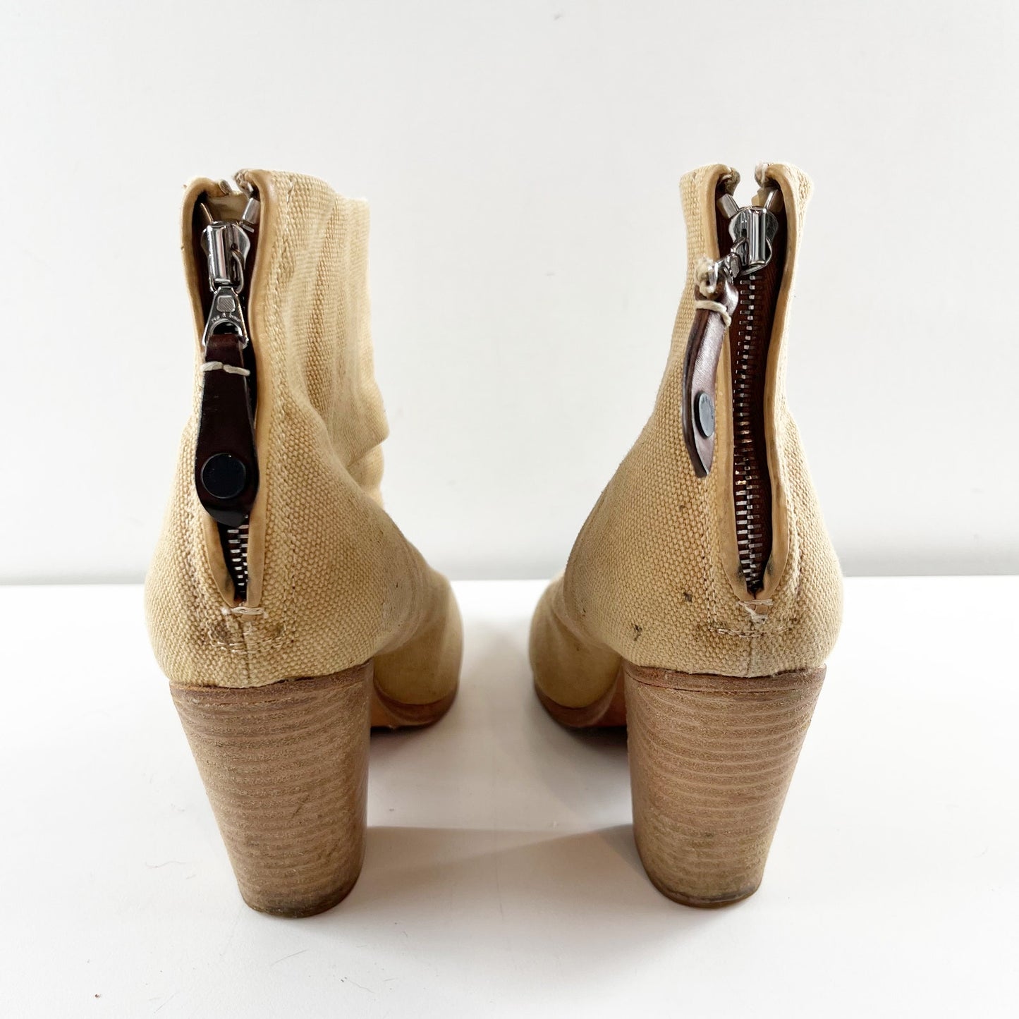 Rag & Bone Classic Newbury Ankle Booties Iron Tan 9