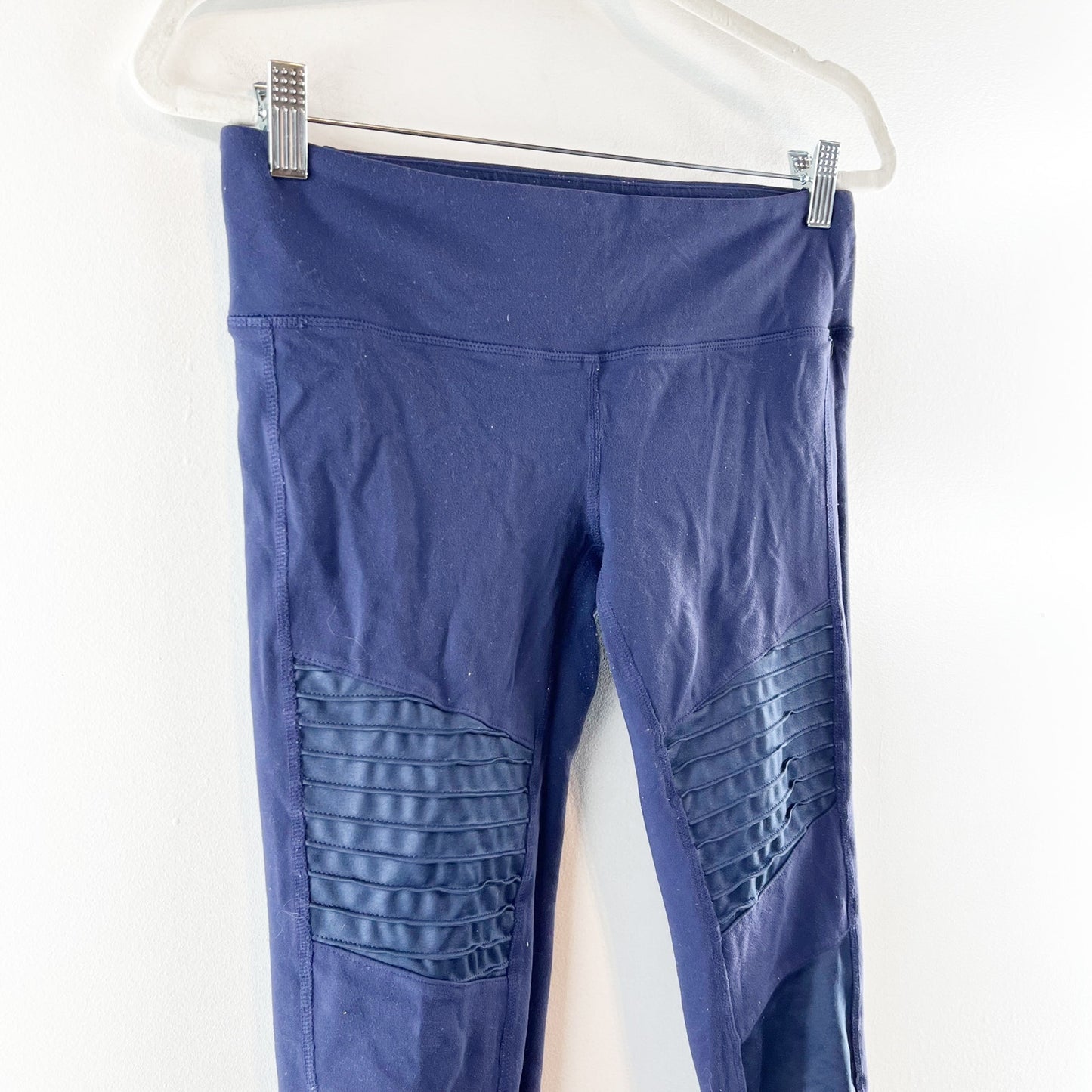 Alo Yoga Moto Leggings Pants Navy Blue Medium