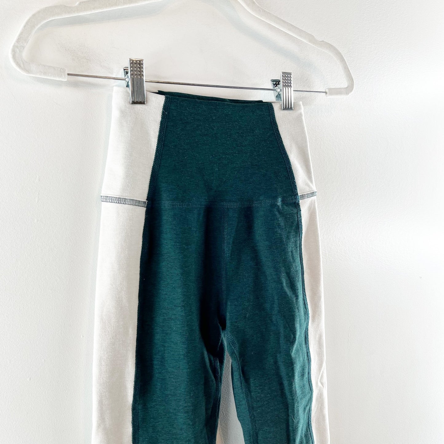Beyond Yoga Spacedye Vitality Colorblock Legging Dark Spruce Green Eggshell S