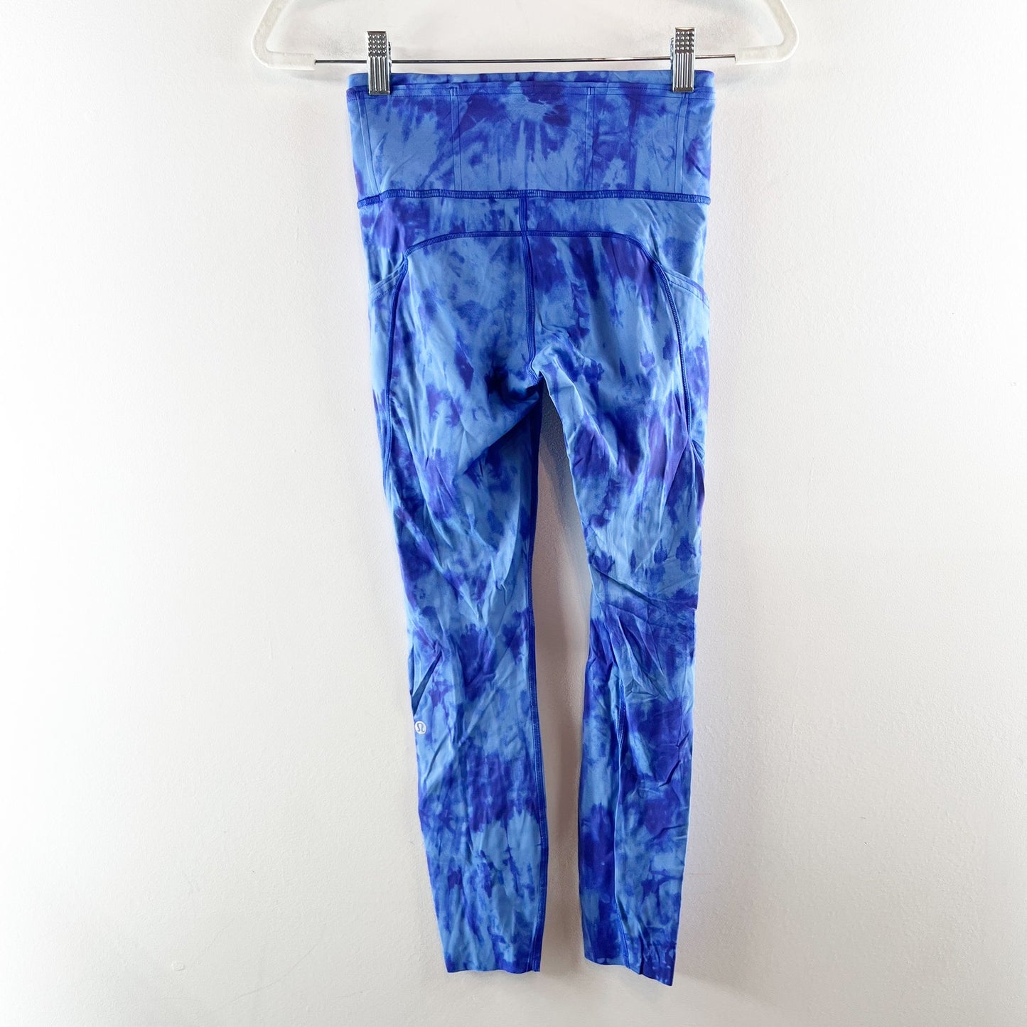 Lululemon Fast and Free Tight II Leggings Tie Dye 25" Game Day Blue Multi 4