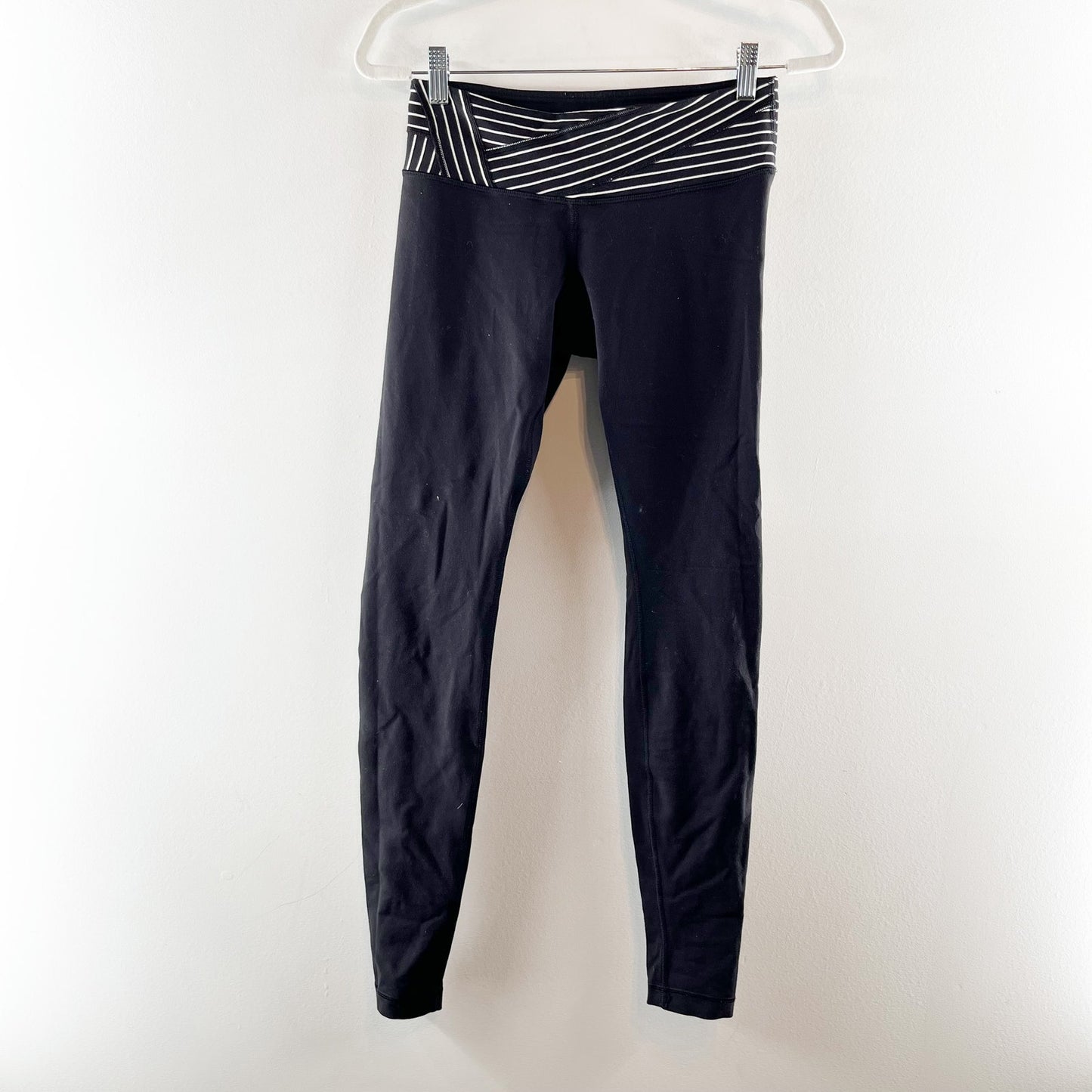 Lululemon Reversible Wunder Under Mid-rise Leggings Pants Luon Black 6