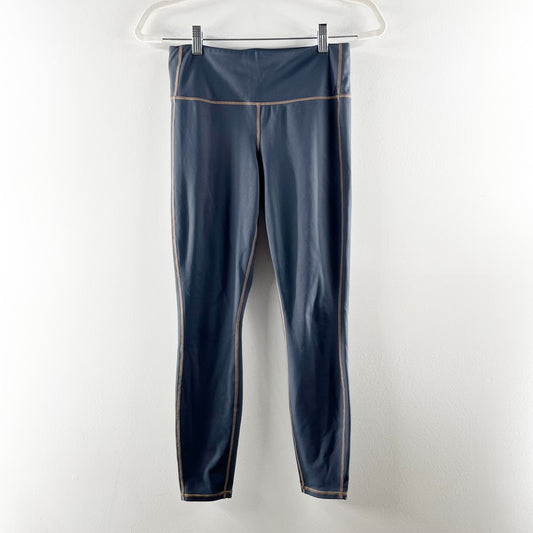 Athleta High Rise Chaturanga Tights Leggings Blue Gray Small