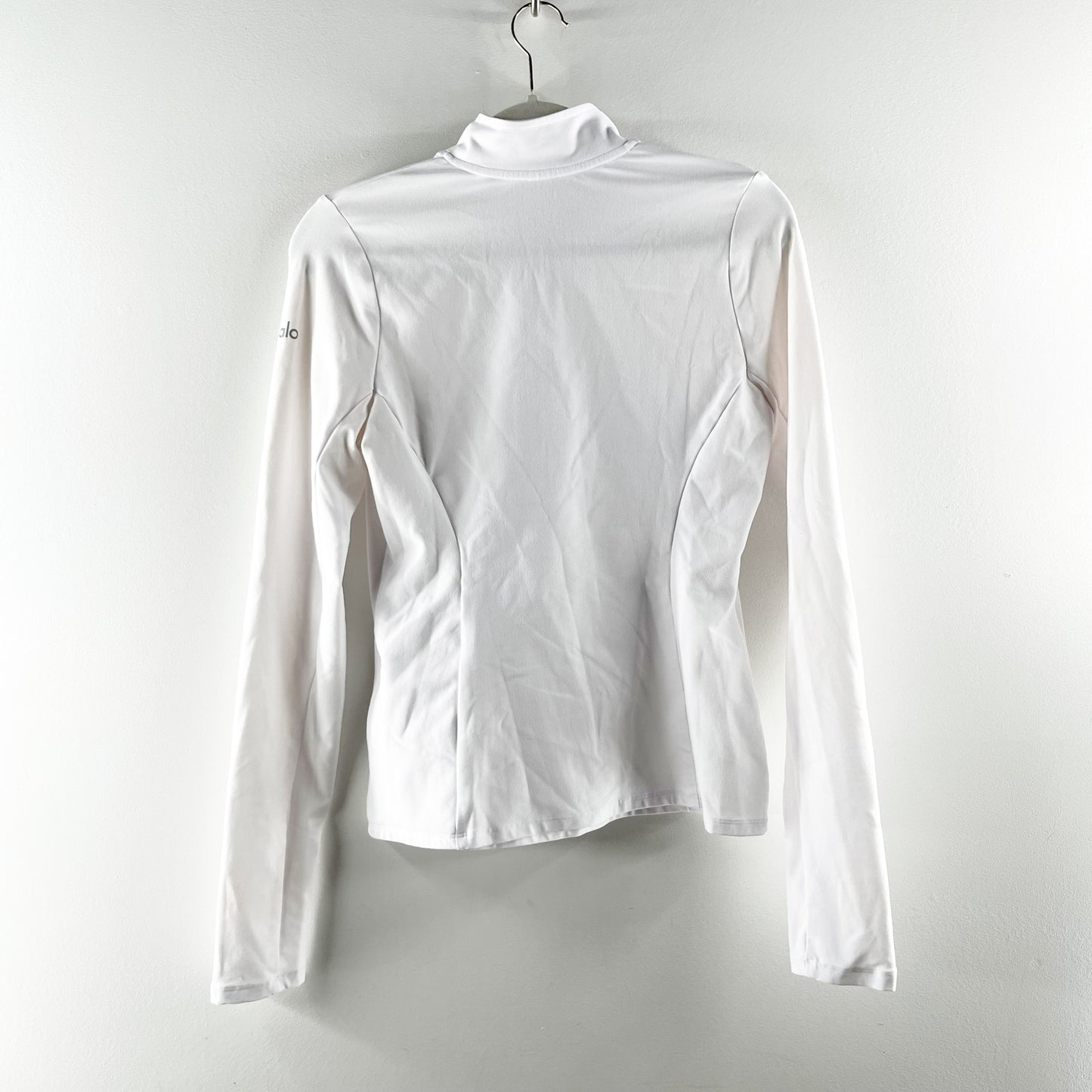 Alo Alosoft 1/2 Zip Rapid Pullover Jacket White Small