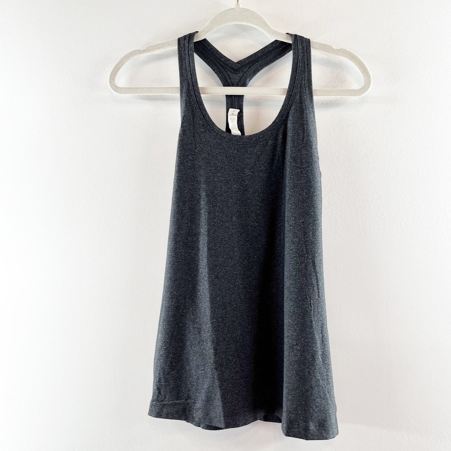 Lululemon Cool Racerback Sleeveless Scoopneck Tank Top Gray 8