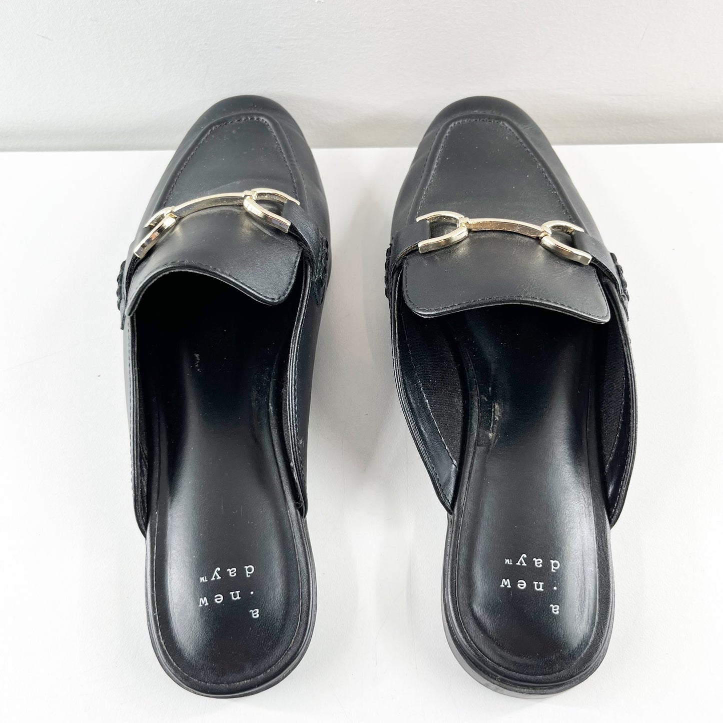 A New Day Sandy Horsebit Mule Loafer Black 8