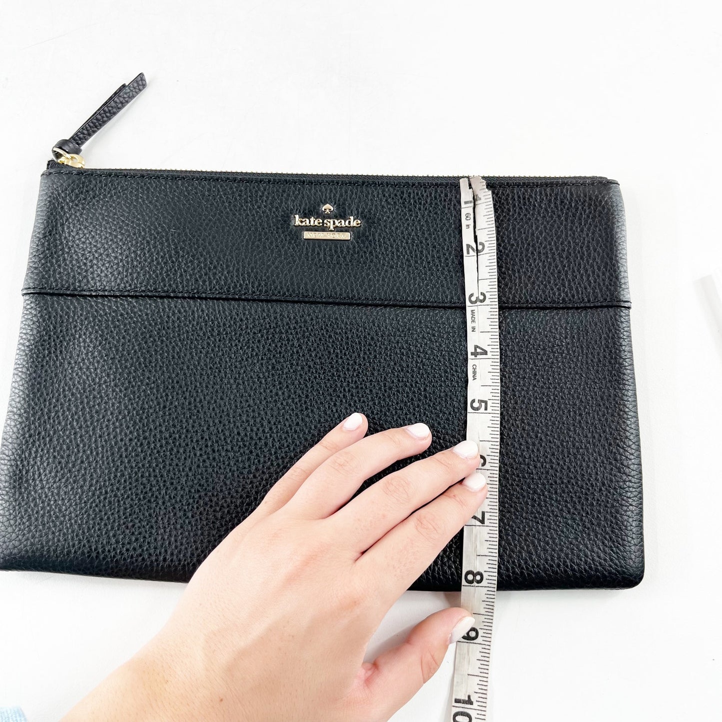 Kate Spade New York Pebble Leather Jackson Street Large Mila Wallet Pouch