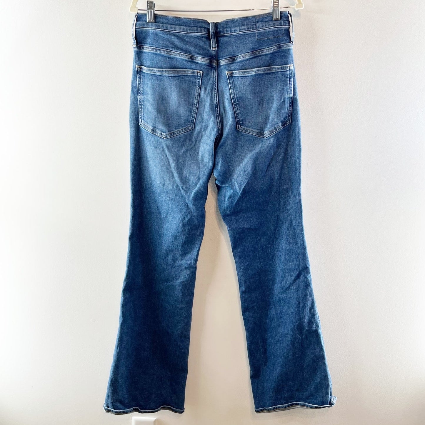 J. Crew High Rise Bootcut Jeans Stretch Denim Blue Wash 30