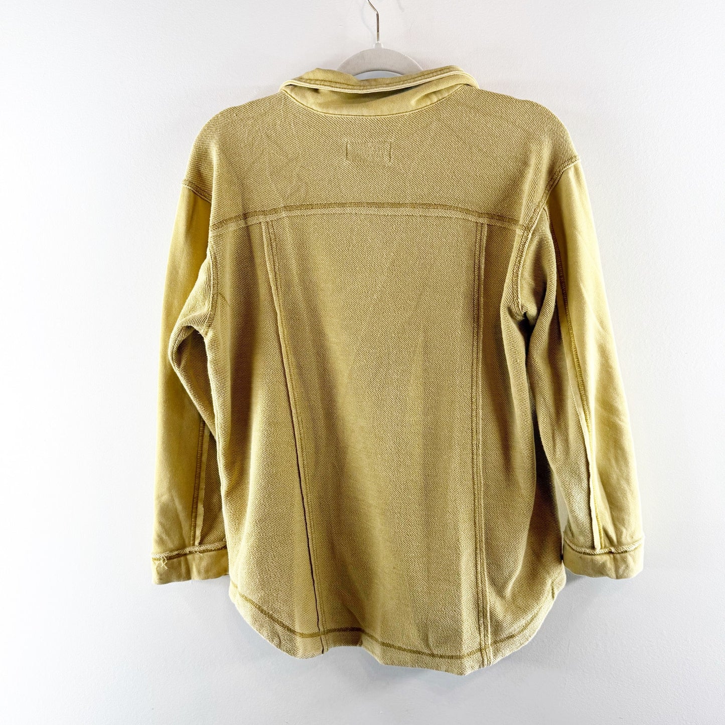 Pilcro Anthropologie Long Sleeve Button Up Shirt Jacket Yellow XS