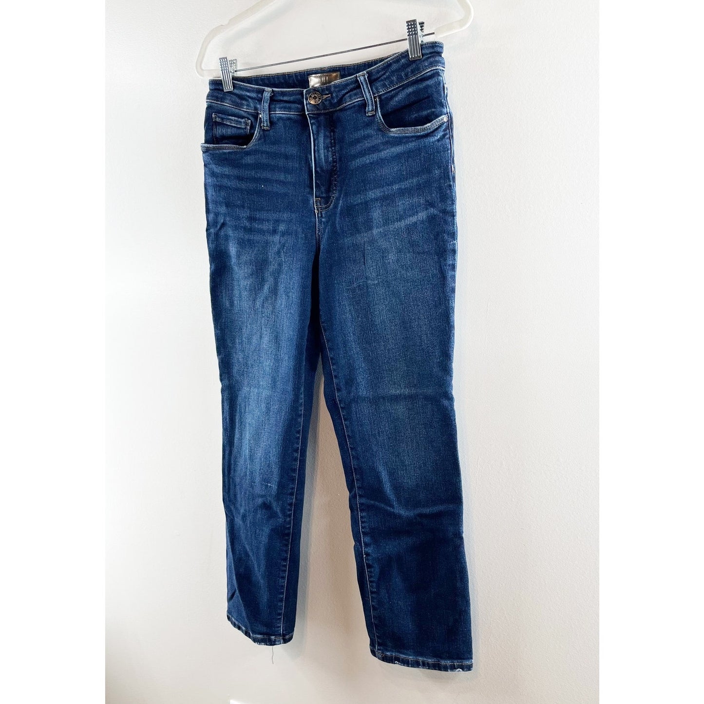 Kut From The Kloth High Rise Reese Ankle Ab Fab Straight Leg Jeans Blue 8
