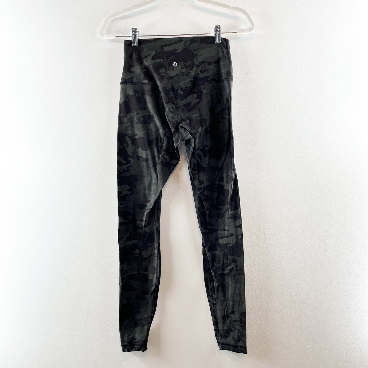 Lululemon Align Pull On High Waisted Running Leggings Pants Green Black Camo 6