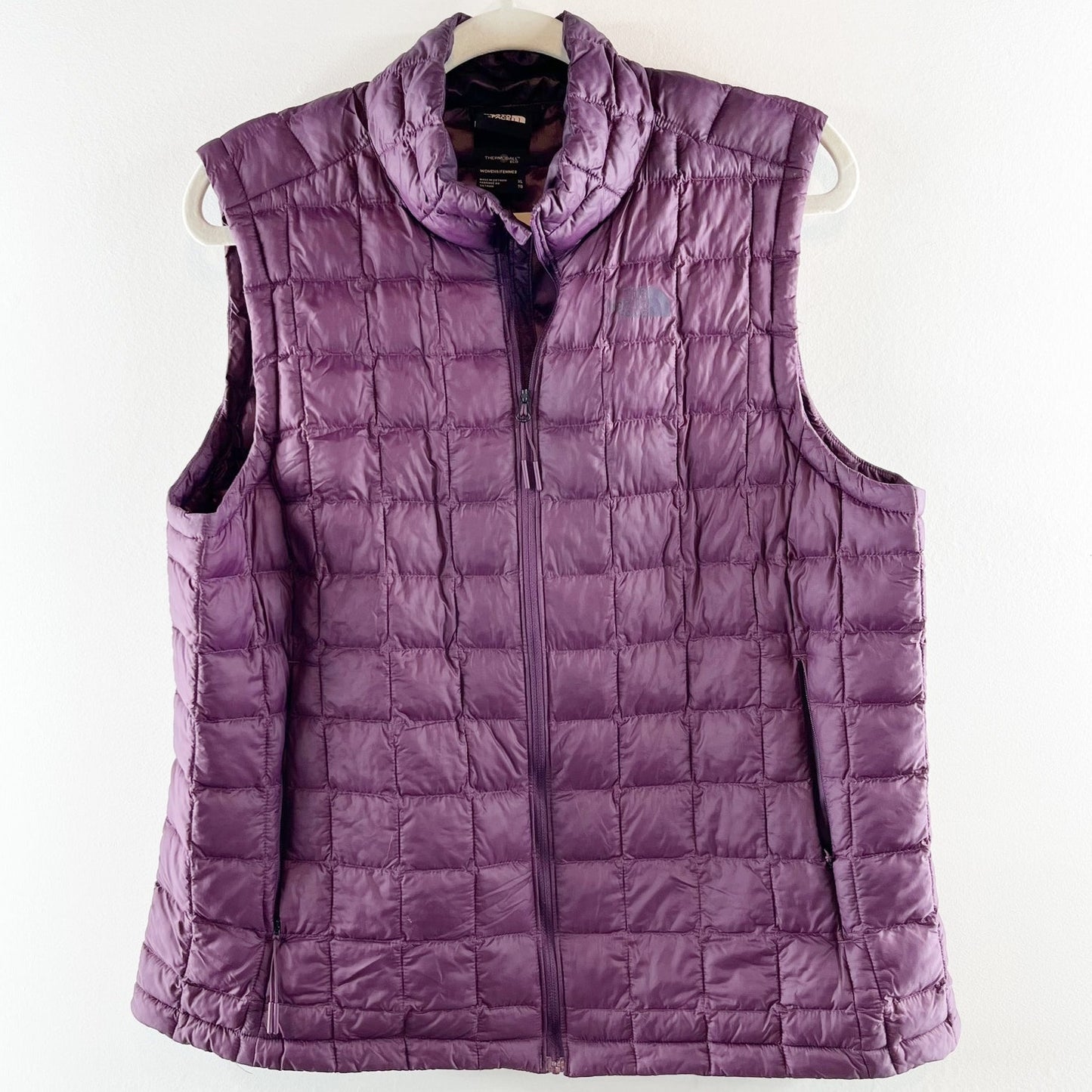 The North Face Thermoball Quilted Puffer Vest Purple XL