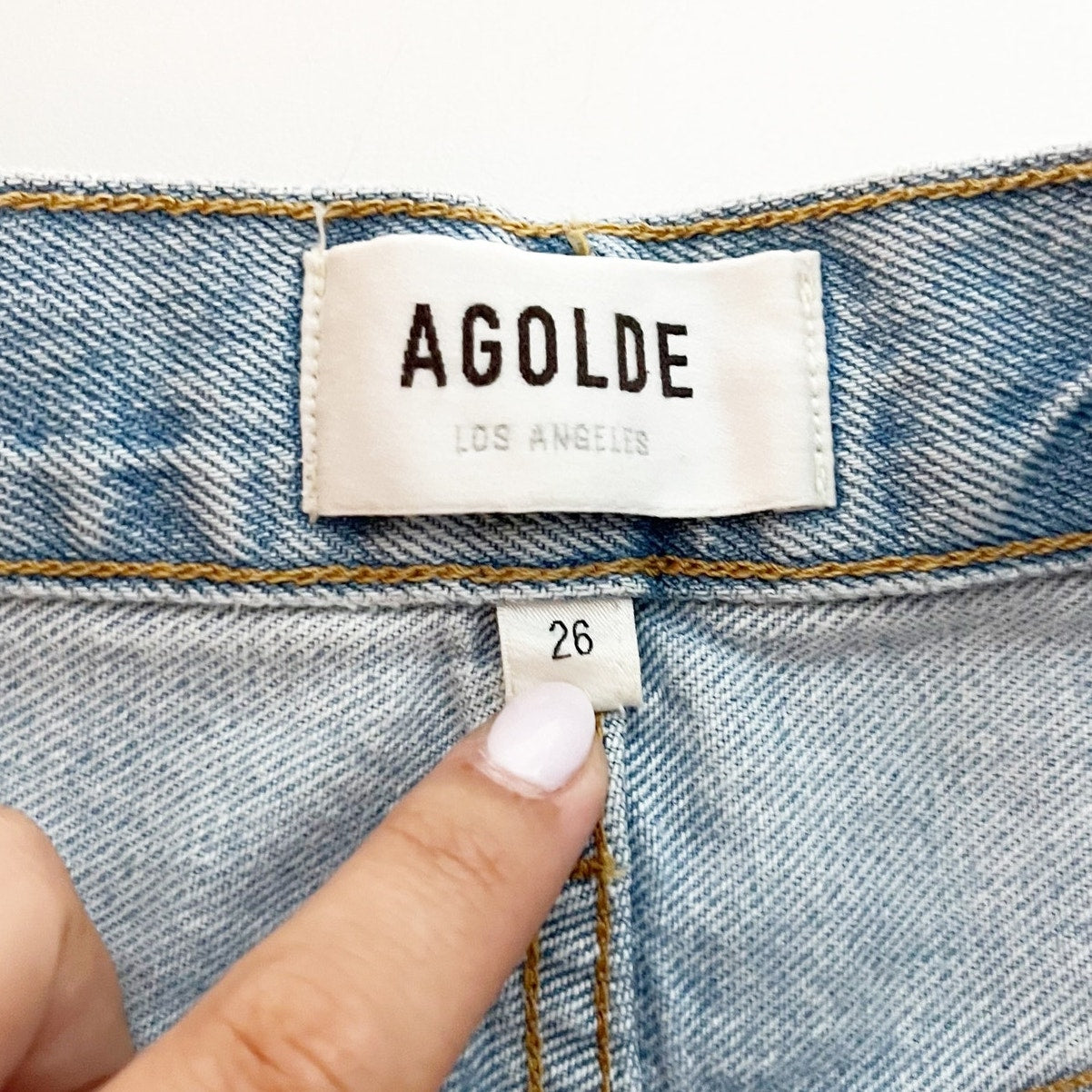 AGOLDE Parker High Rise Long Shorts Twister Blue 26 / 2
