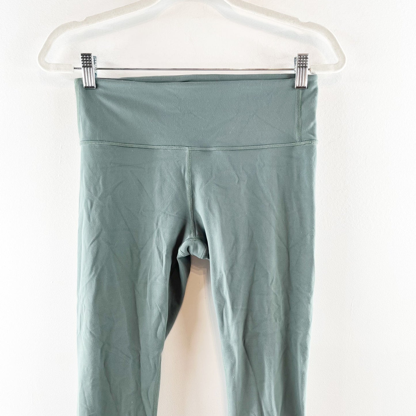 Athleta Savasana Macrame Set Sport Bra Leggings Maritime Pine Green Small