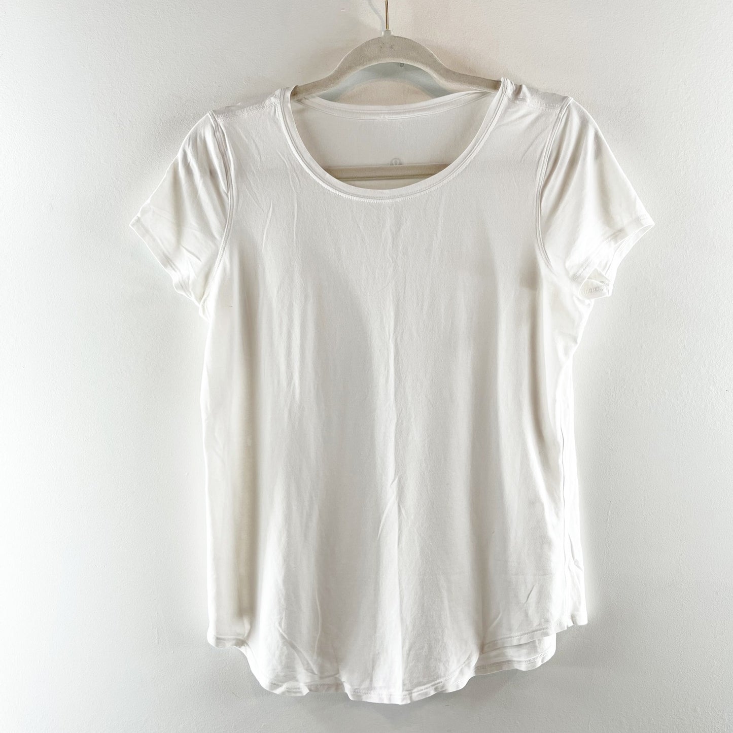 Lululemon Athletica Short Sleeve Crew Neck Training T-Shirt White Small