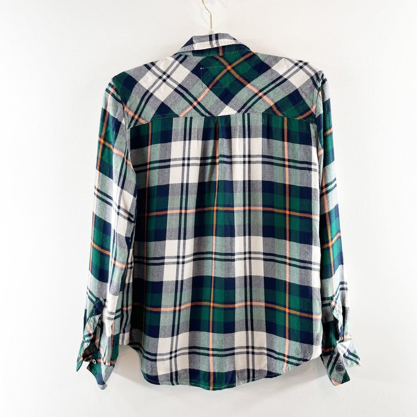 Rails Hunter Plaid Button Down Shirt Forest Navy Stone Green Small
