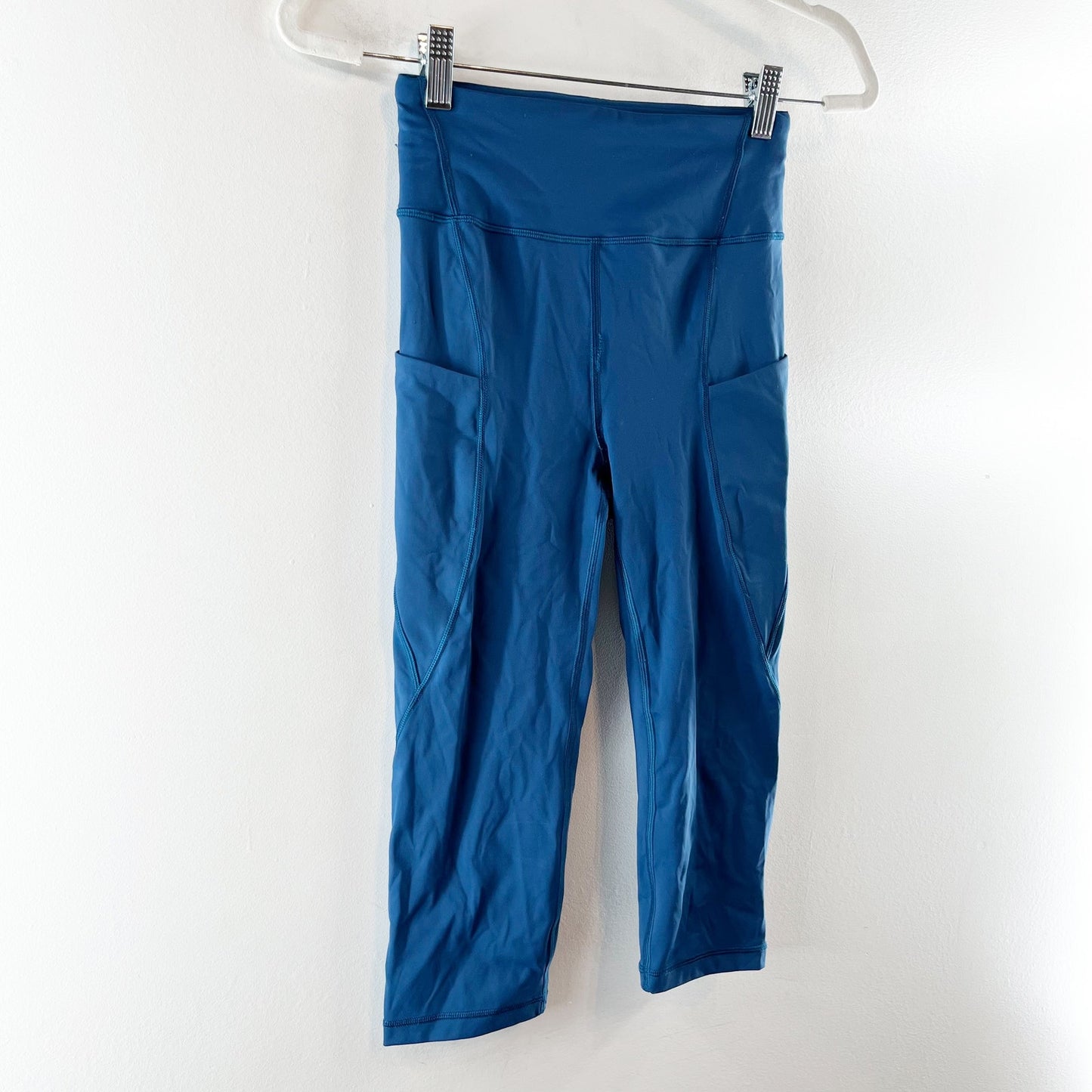 Lululemon Break Free Crop 17" Leggings Night Tide Blue 4