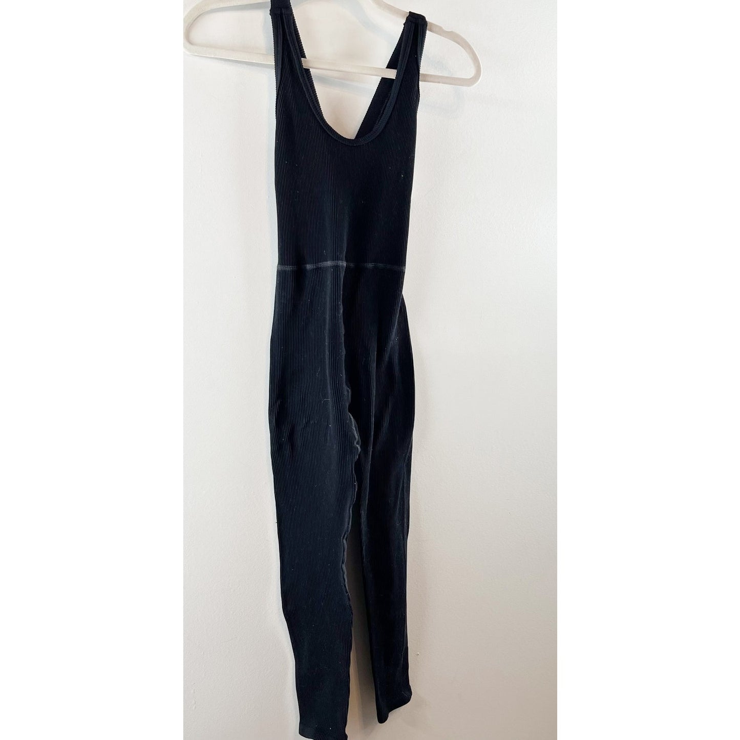 Free People Movement Free Throw Ribbed Onsie Jumpsuit Black Small