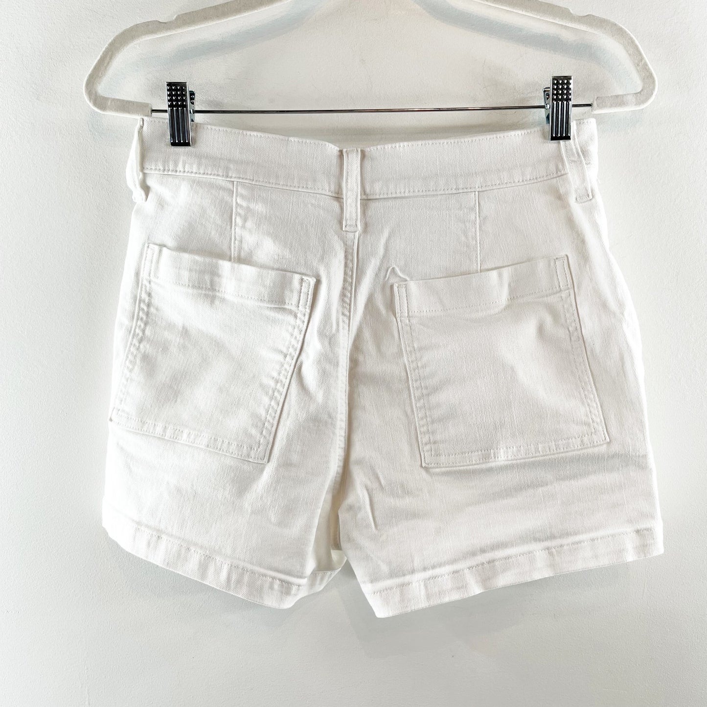 J. Crew Utility High Rise Jean Shorts White 27 / 4