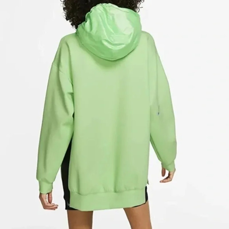 Nike Sportswear City Ready Long Sleeve Sweatshirt Pullover Hoodie Green Medium