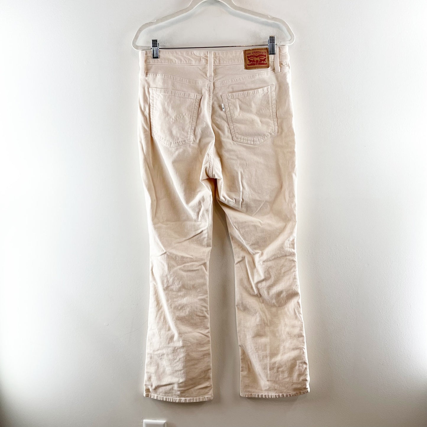 Levi's High Rise Bootcut Corduroy Pants Cream Ecru 31 / 12