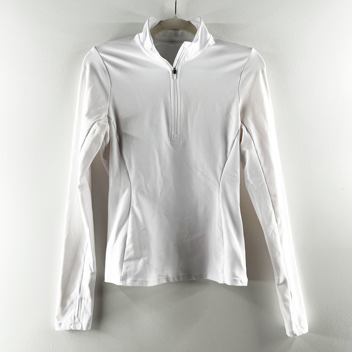 Alo Alosoft 1/2 Zip Rapid Pullover Jacket White Small
