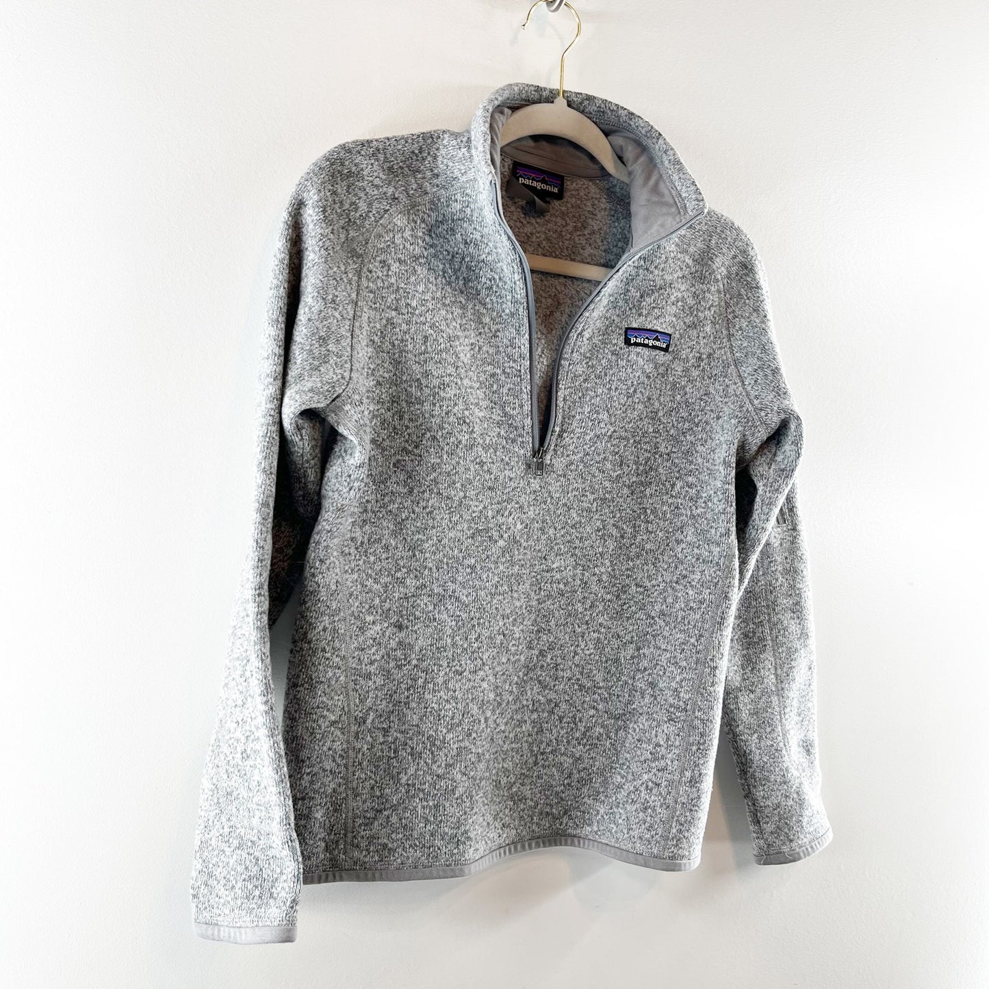 Patagonia 1/4 Zip Better Sweater Pullover Fleece Jacket Birch Gray Small