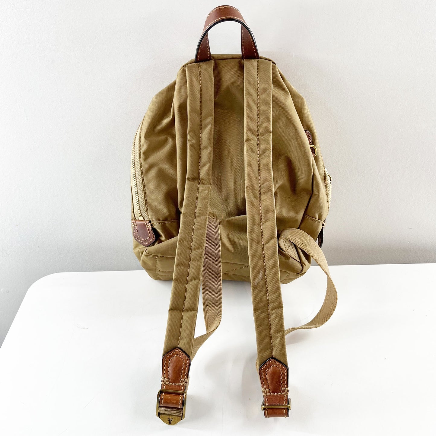 FRYE Nylon Backpack Brown