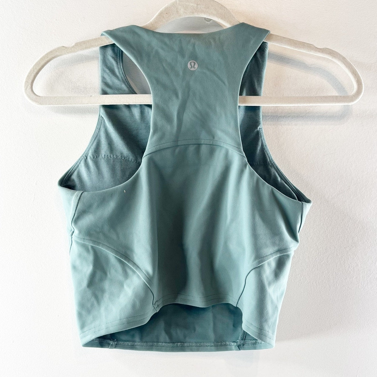 Lululemon Invigorate Crop Training Tank Top Tidewater Teal Green 6