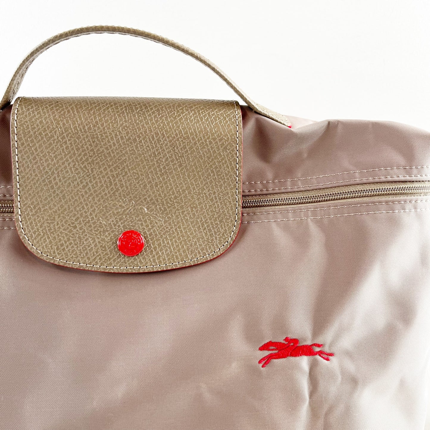 Longchamp Le Pliage Club Document Foldable Tote Bag Brown Tan